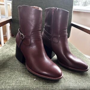 Kork-Ease Rich Brown Ankle Booties